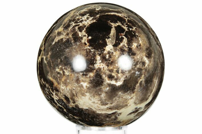 Polished Black Opal Sphere - Madagascar #200600